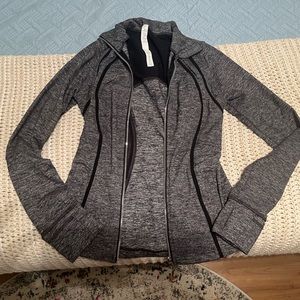 Grey heather Lululemon size 4 jacket
